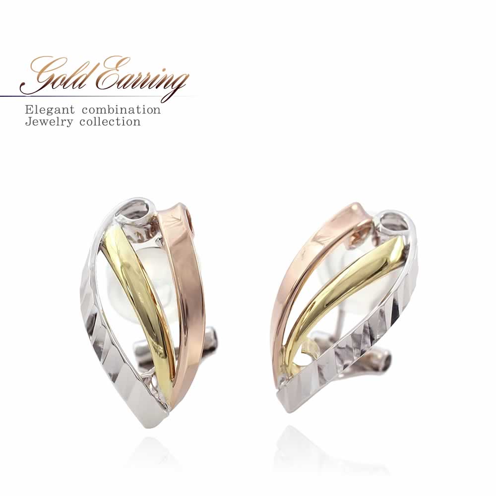 K18/K14WG イヤリング_01