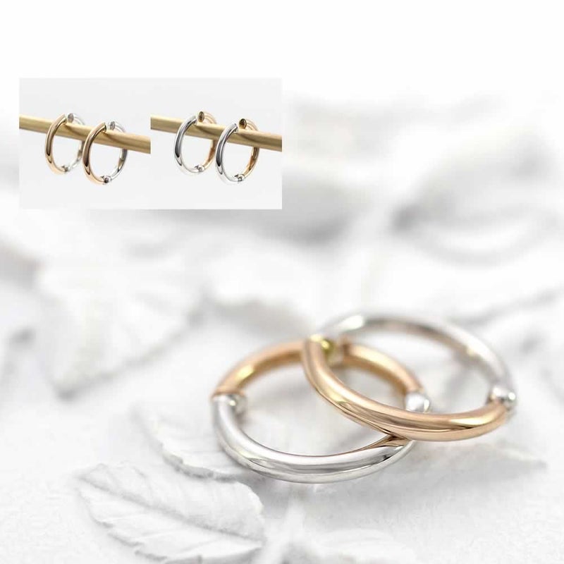 K18PG/K14WG リバーシブル フープ ピアリング_03