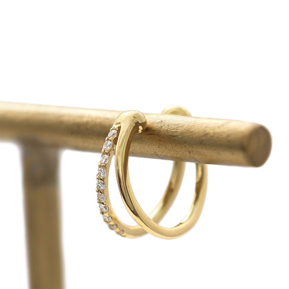 K18YG ダイヤモンド 2連イヤーカフ_03