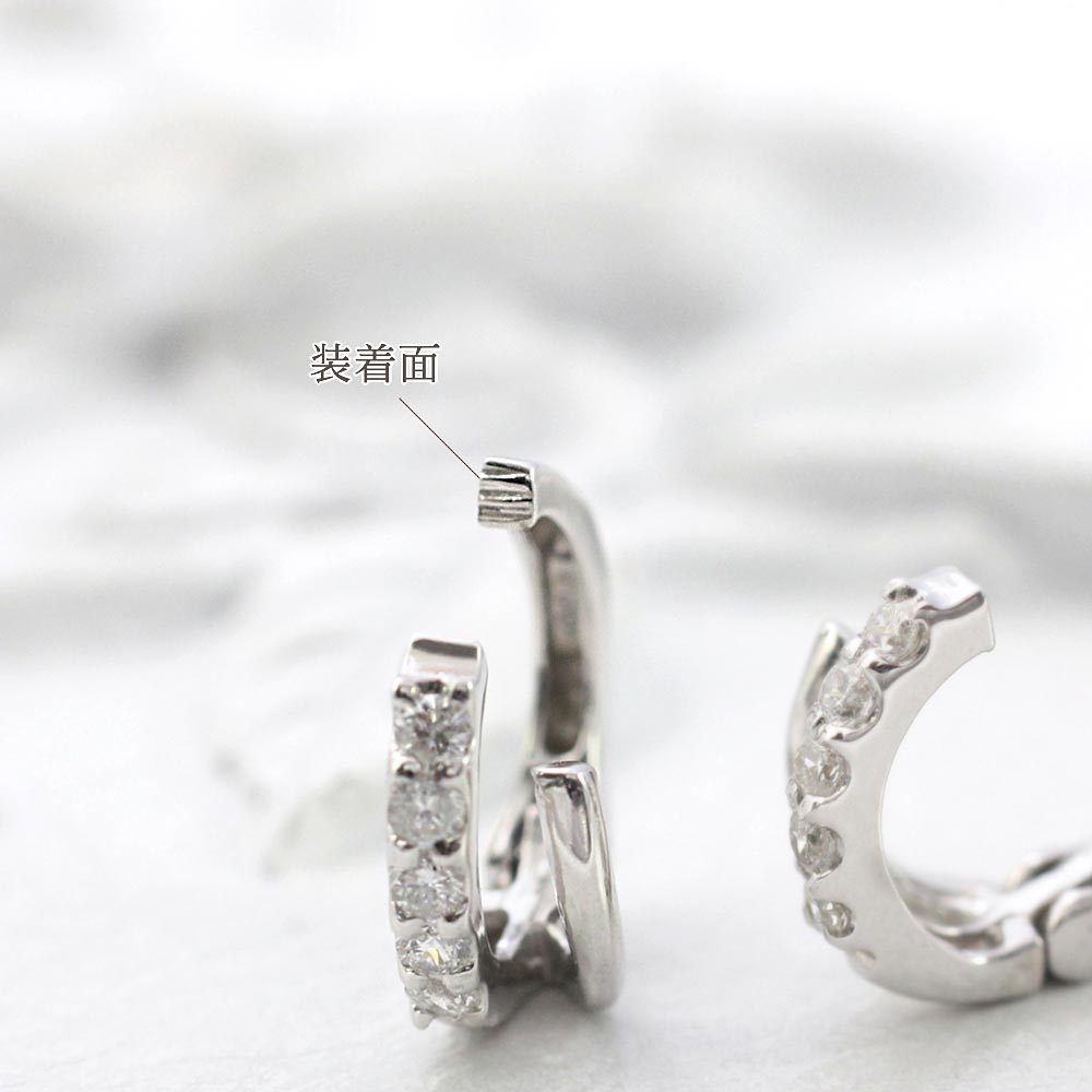 K18WG ダイヤモンド イヤリング_05