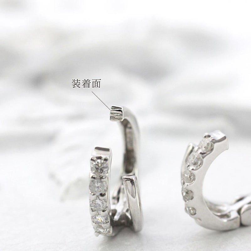 K18WG ダイヤモンド イヤリング_05