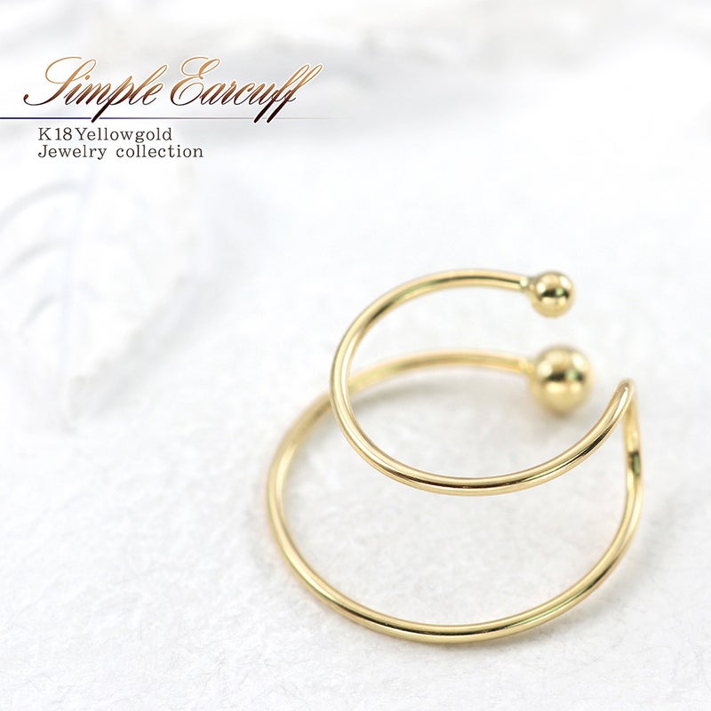 K18YG 2連 イヤーカフ_01