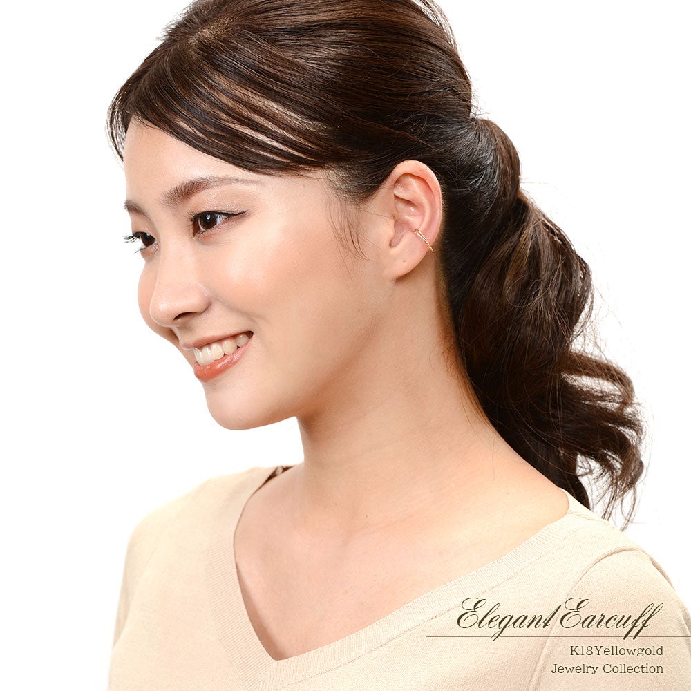 K18YG クロスフープ イヤーカフ_09