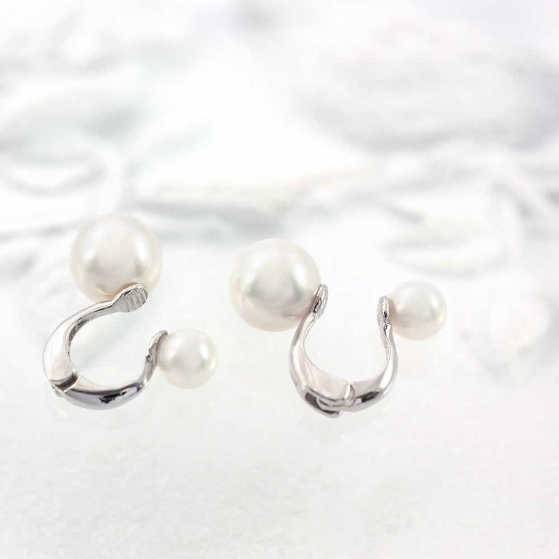 K18WG アコヤ真珠 イヤリング_03