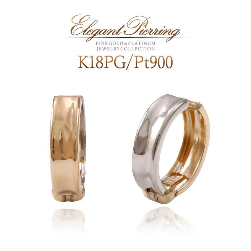 K18PG/Pt900 リバーシブル ピアリング_01