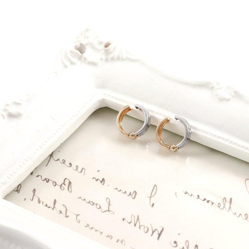 K18PG/Pt900 リバーシブル ピアリング_09