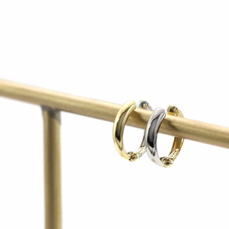 Pt900/K18YG リバーシブル フープ ピアリング_02