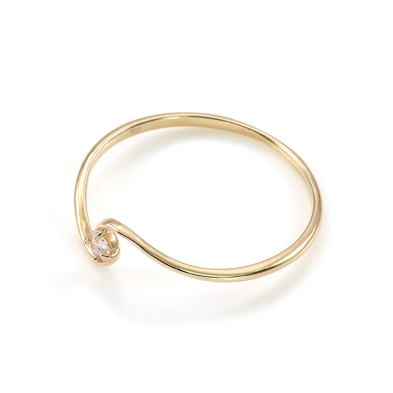 K10YG 一粒ダイヤモンド S字リング_03