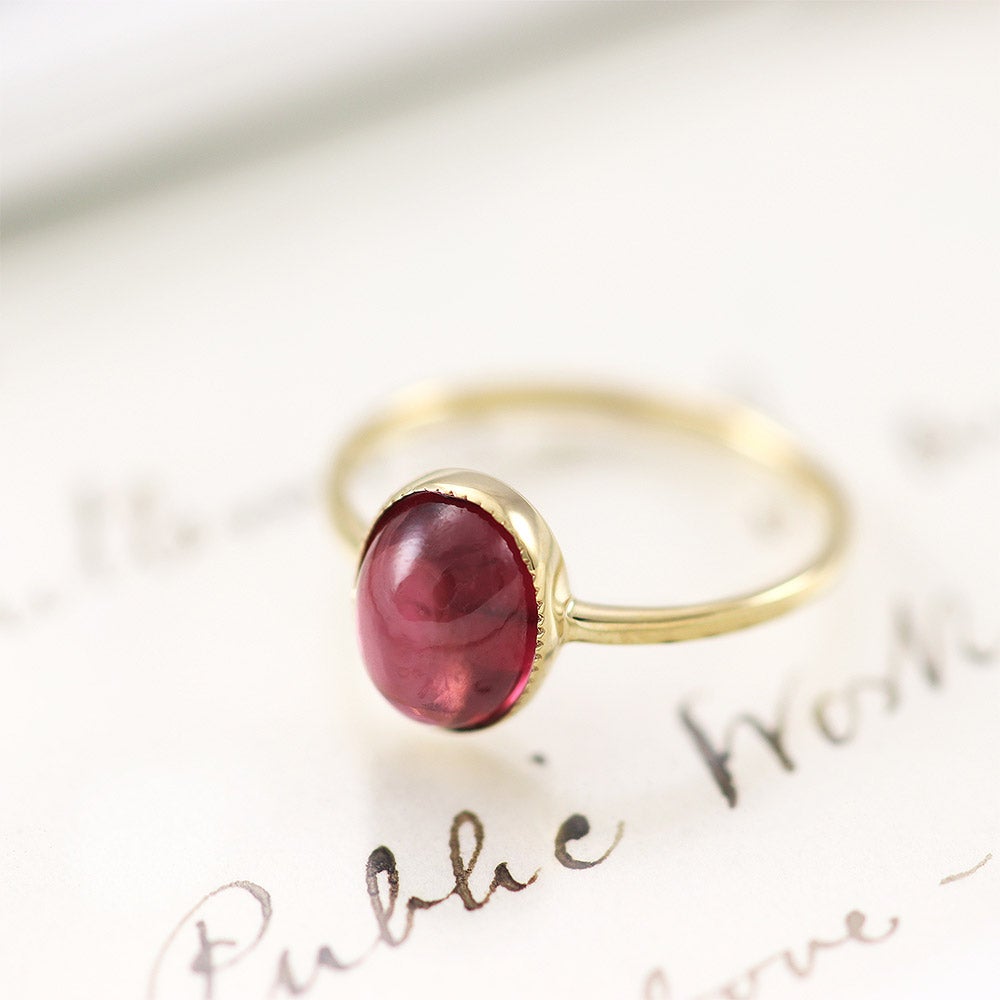 K10YG ロードライトガーネット リング_13