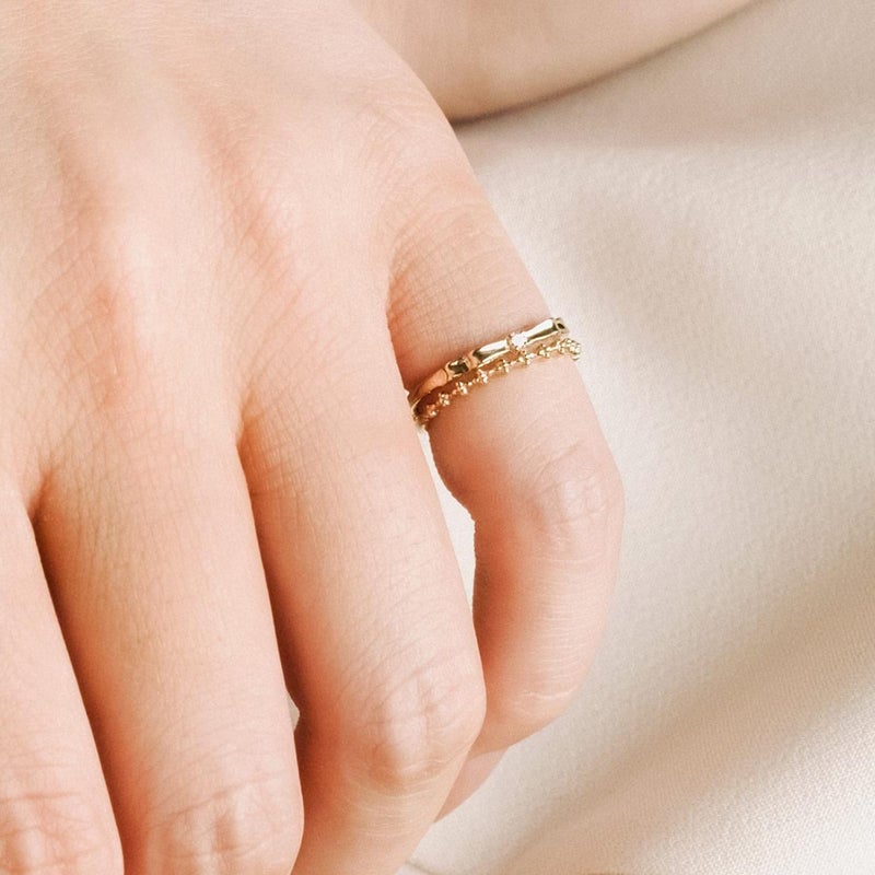 K10 ダイヤモンド リボンピンキーリング_05