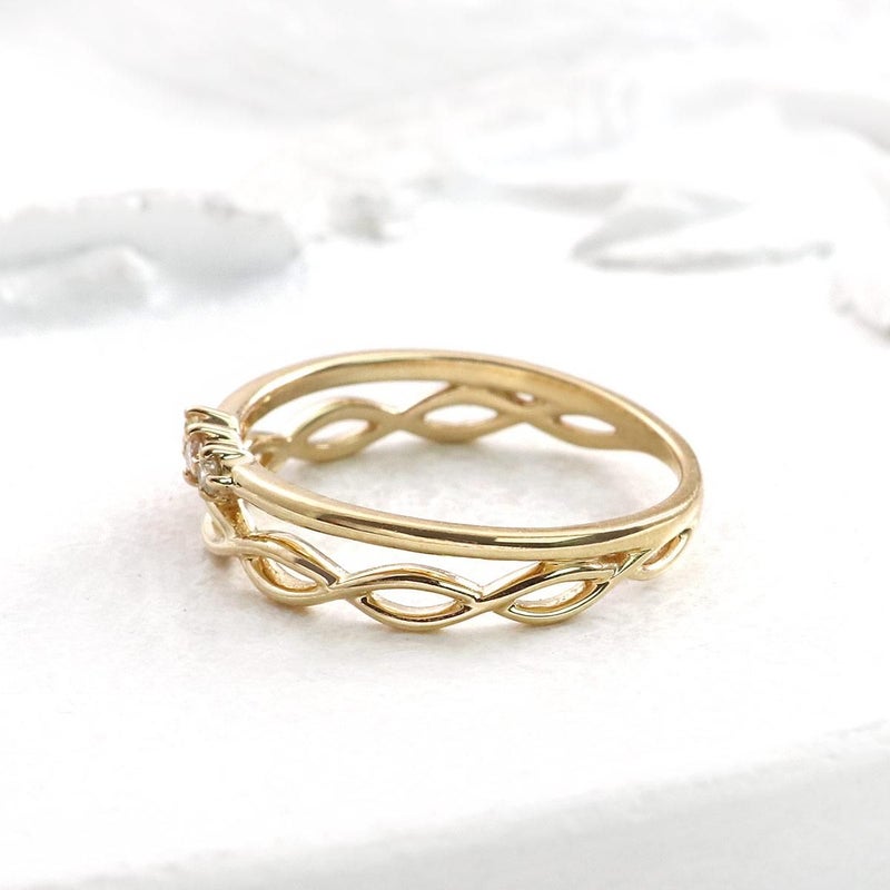 K10YG ダイヤモンドピンキーリング_09