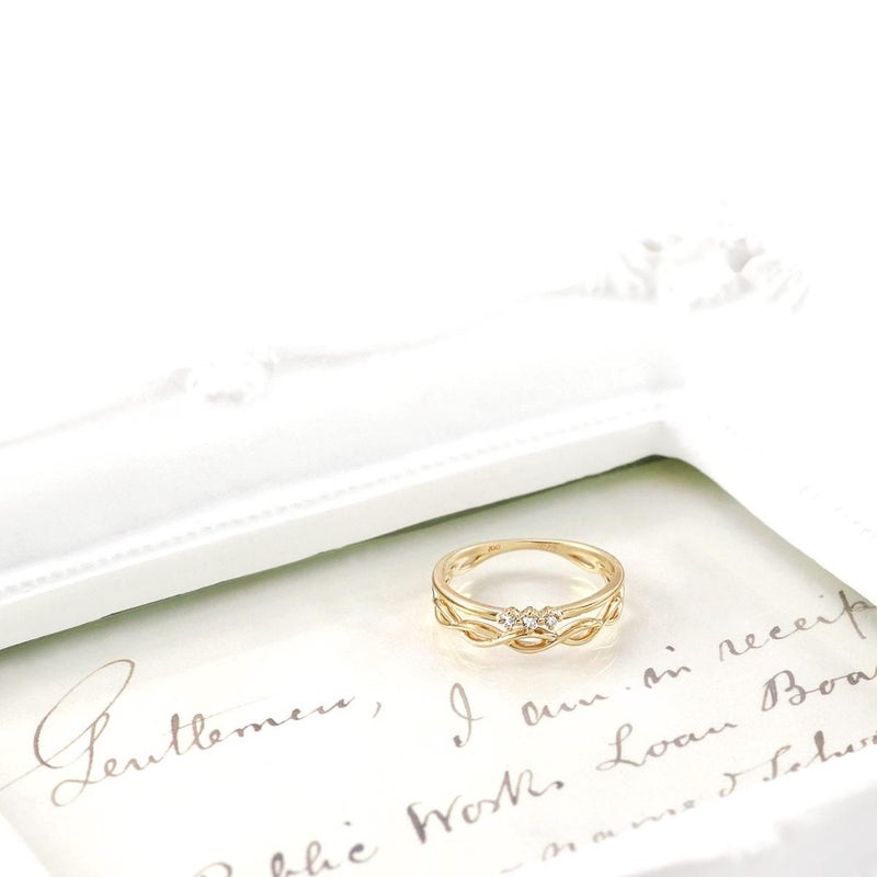 K10YG ダイヤモンドピンキーリング_11