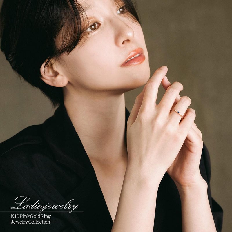 K10PG ダイヤモンド＆サファイアリング_12