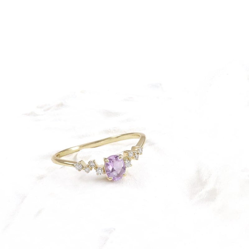 K10YG ダイヤモンド＆ライトアメジストリング_03