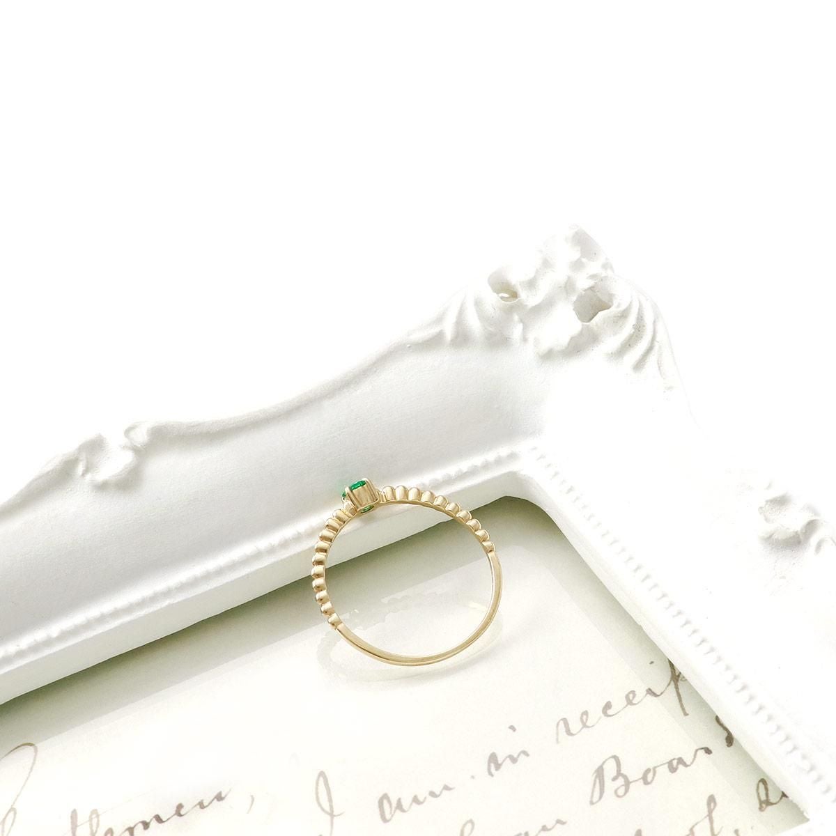 K10YG エメラルドリング_03