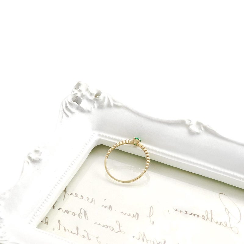 K10YG エメラルドリング_09