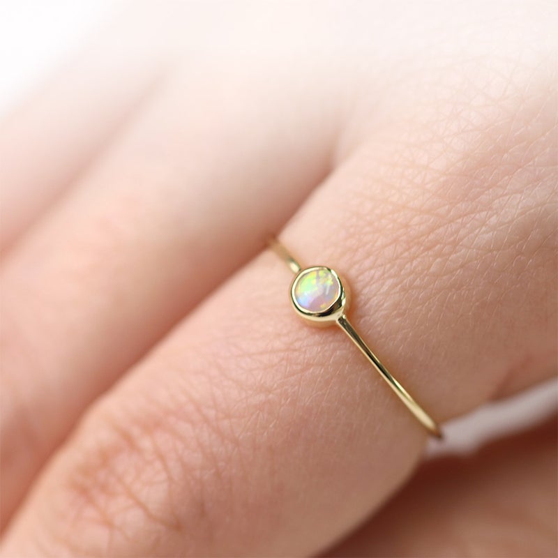 K10YG オパール リング 10月誕生石_02