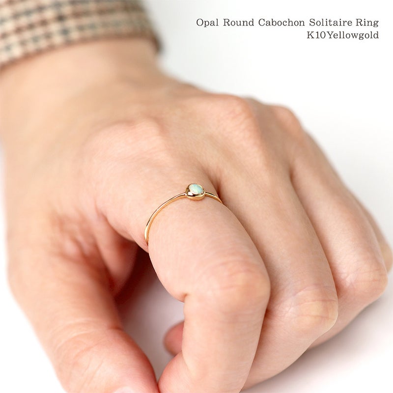 K10YG オパール リング 10月誕生石_05