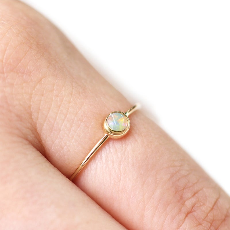 K10YG オパール リング 10月誕生石_11