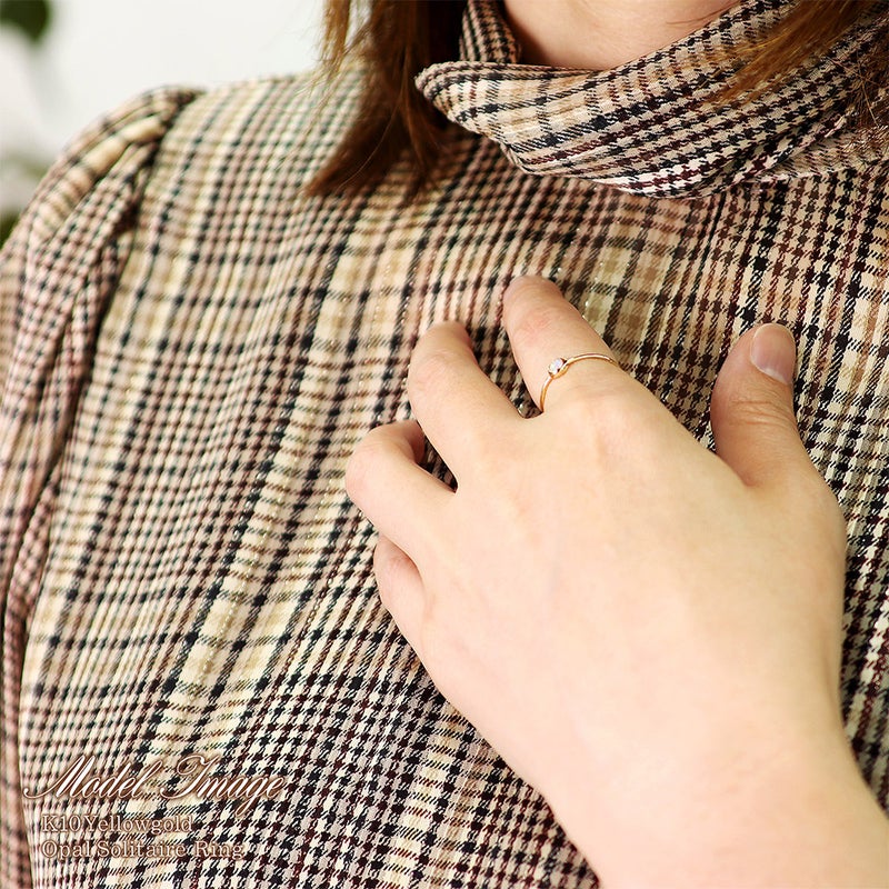 K10YG オパール リング 10月誕生石_14