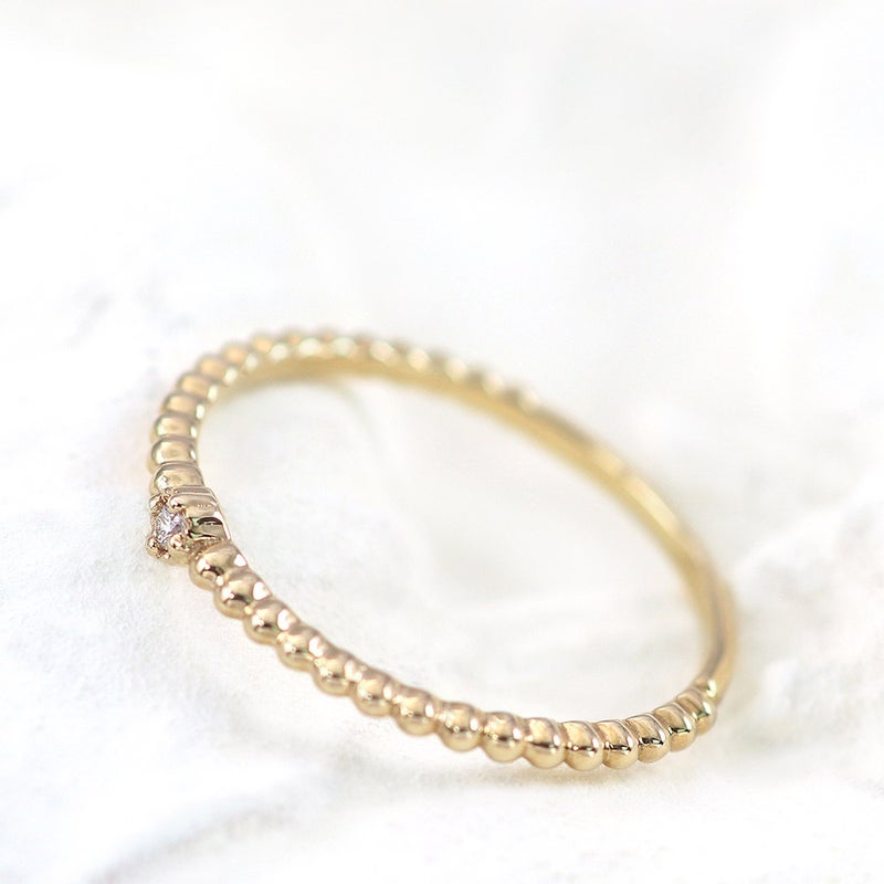 K10YG 一粒ダイヤモンド リング_02