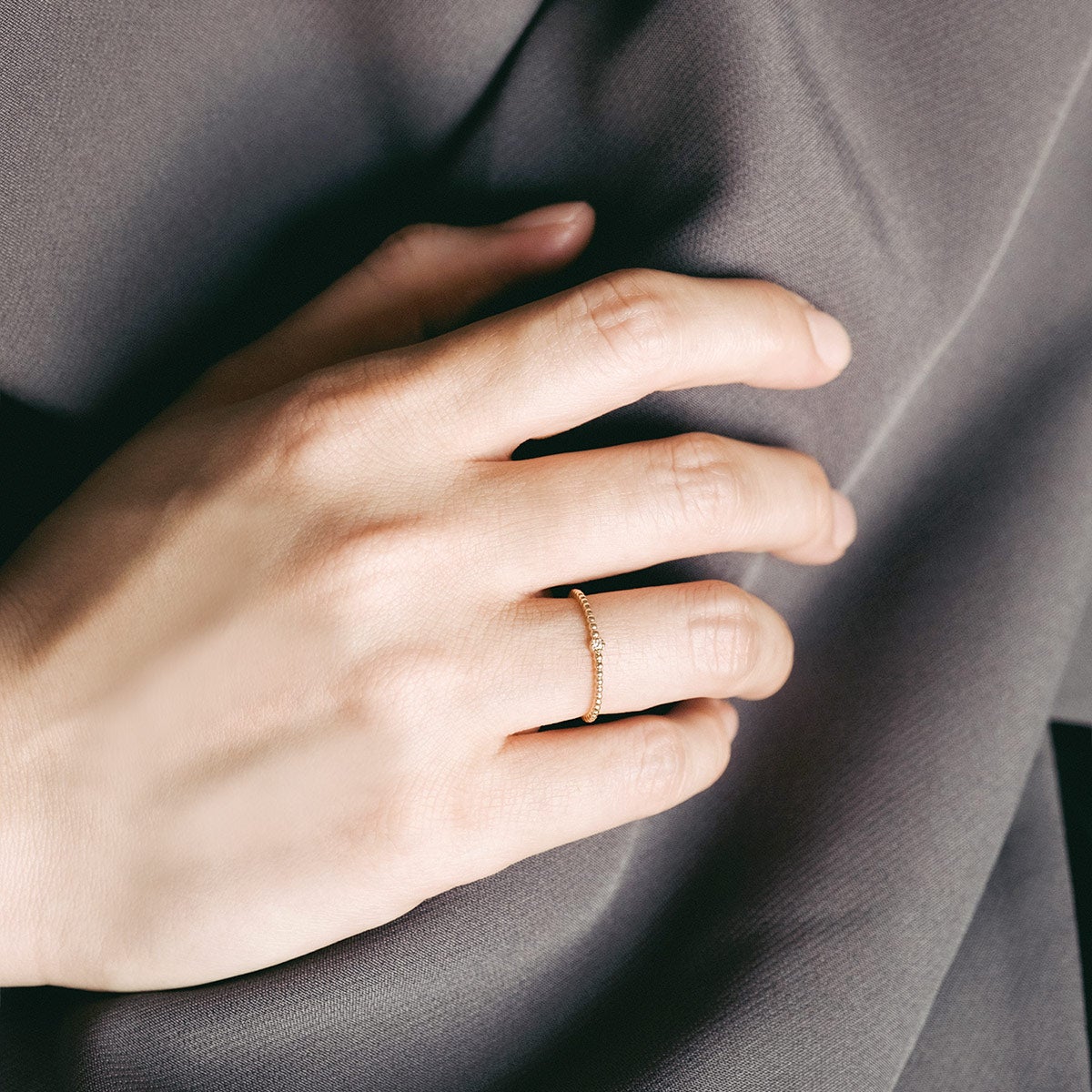 K10YG 一粒ダイヤモンド リング_05