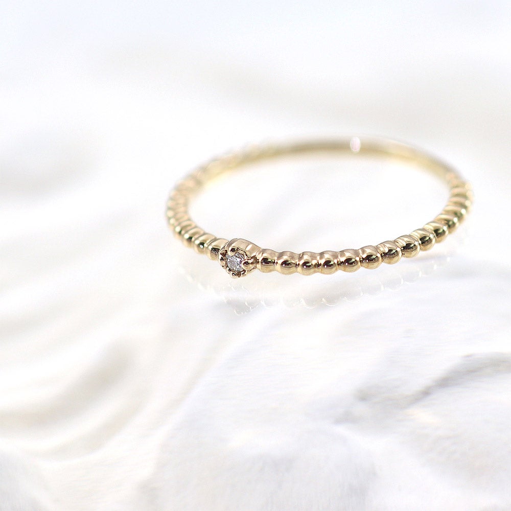 K10YG 一粒ダイヤモンド リング_11