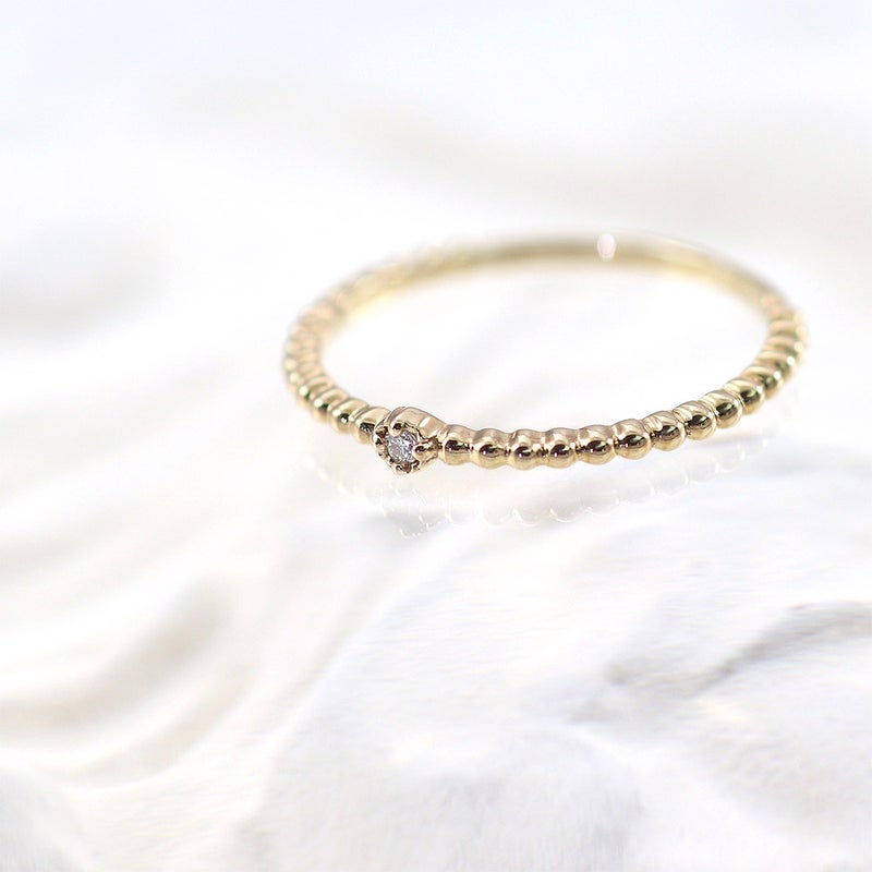 K10YG 一粒ダイヤモンド リング_11