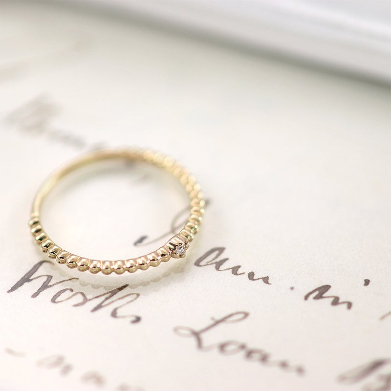 K10YG 一粒ダイヤモンド リング_12