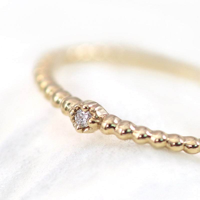 K10YG 一粒ダイヤモンド リング_13