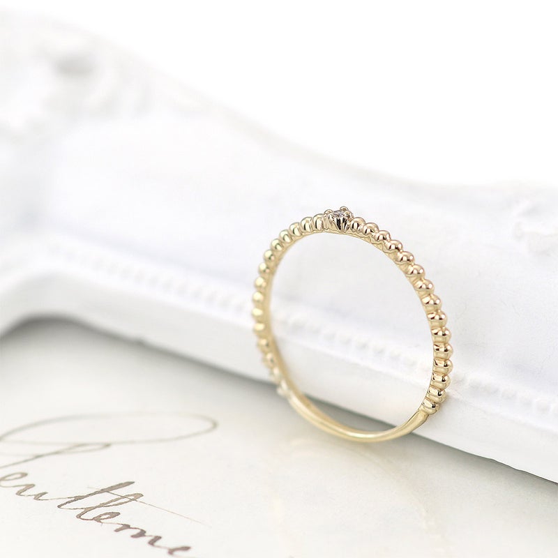 K10YG 一粒ダイヤモンド リング_15