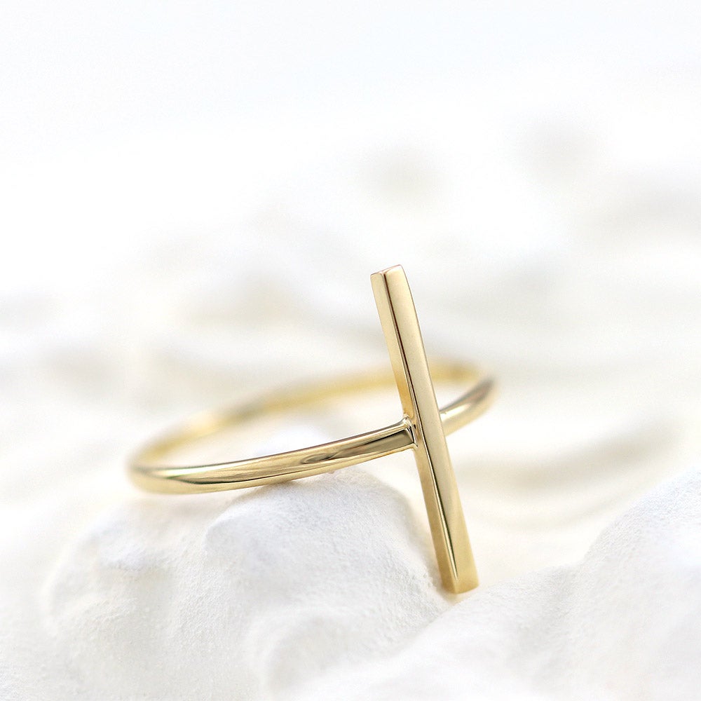 K10YG バーモチーフ ピンキーリング_02