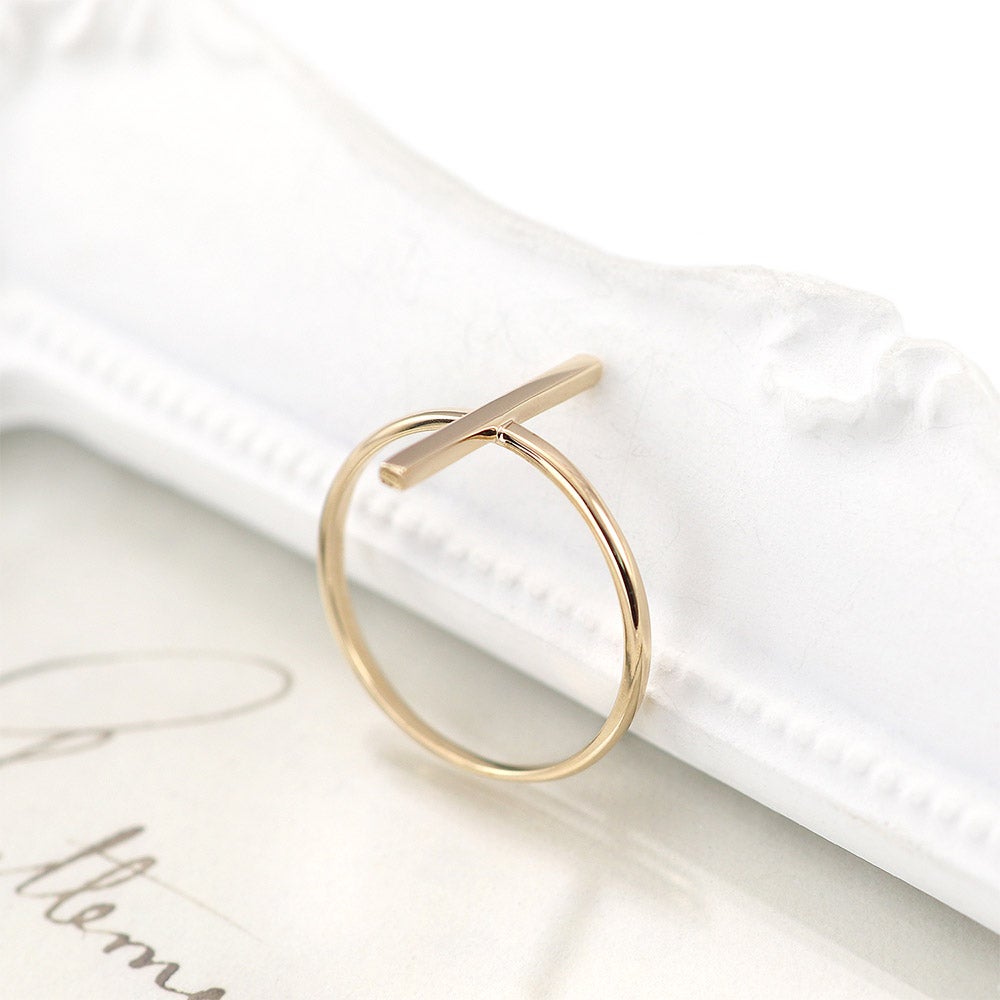 K10YG バーモチーフ ピンキーリング_09