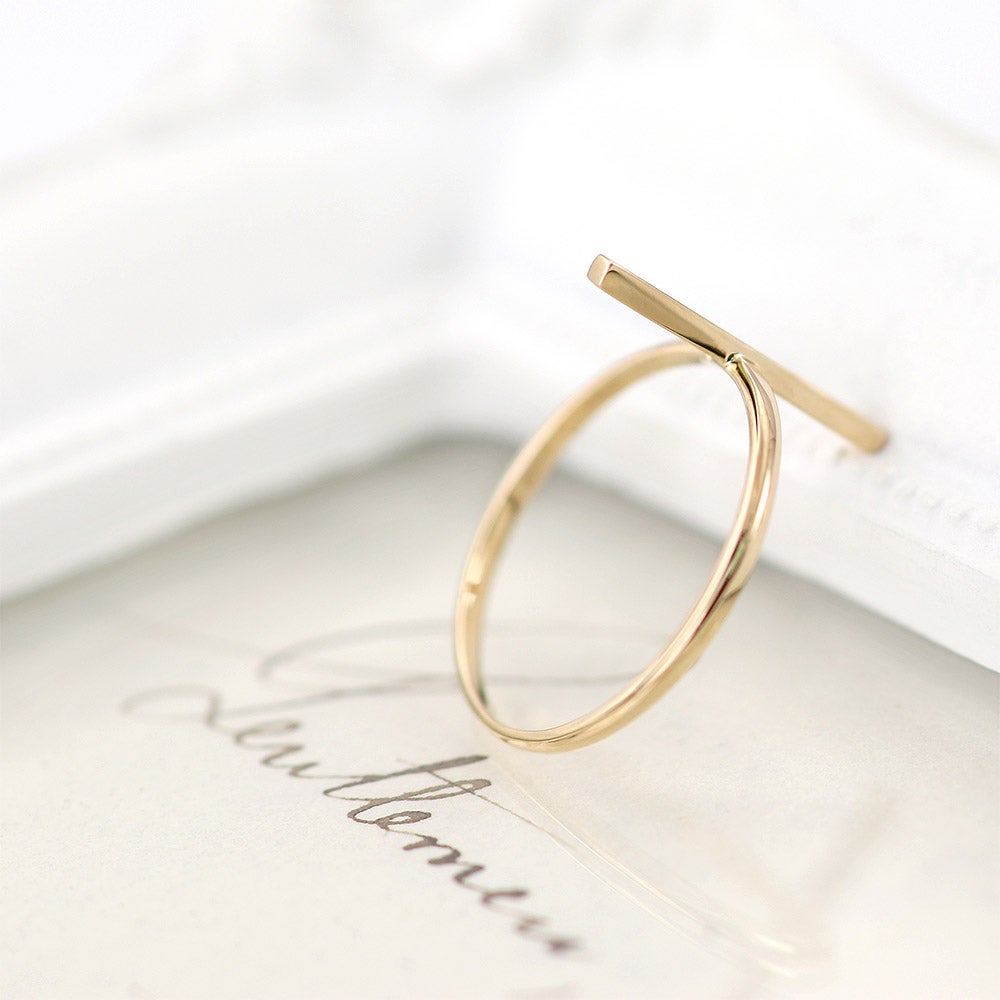 K10YG バーモチーフ ピンキーリング_11