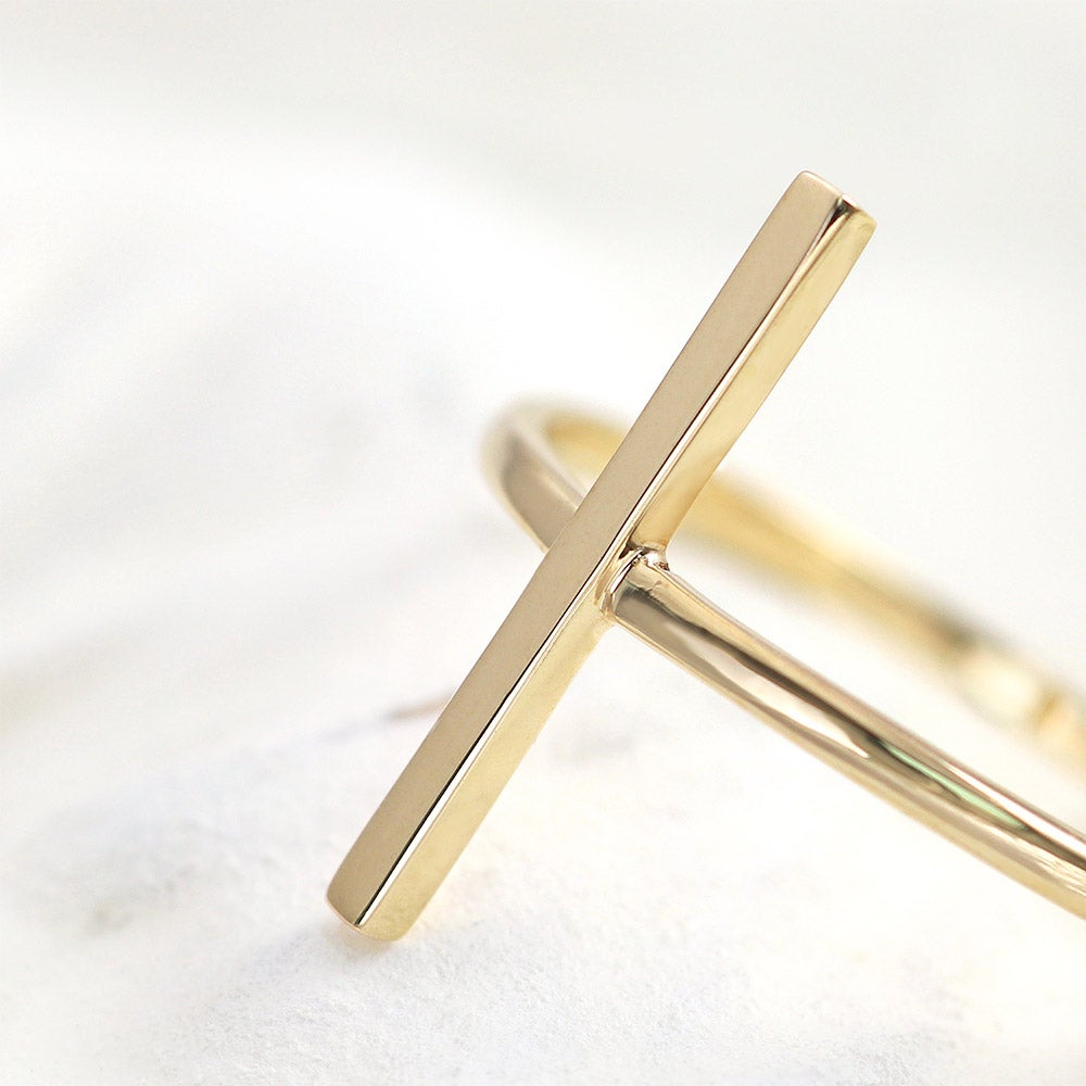 K10YG バーモチーフ ピンキーリング_12