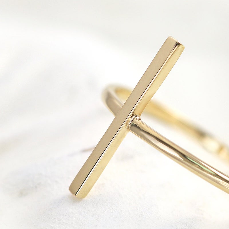 K10YG バーモチーフ ピンキーリング_12