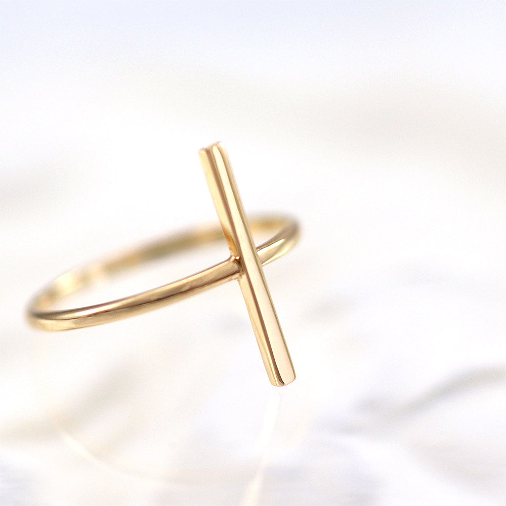 K10YG バーモチーフ ピンキーリング_13