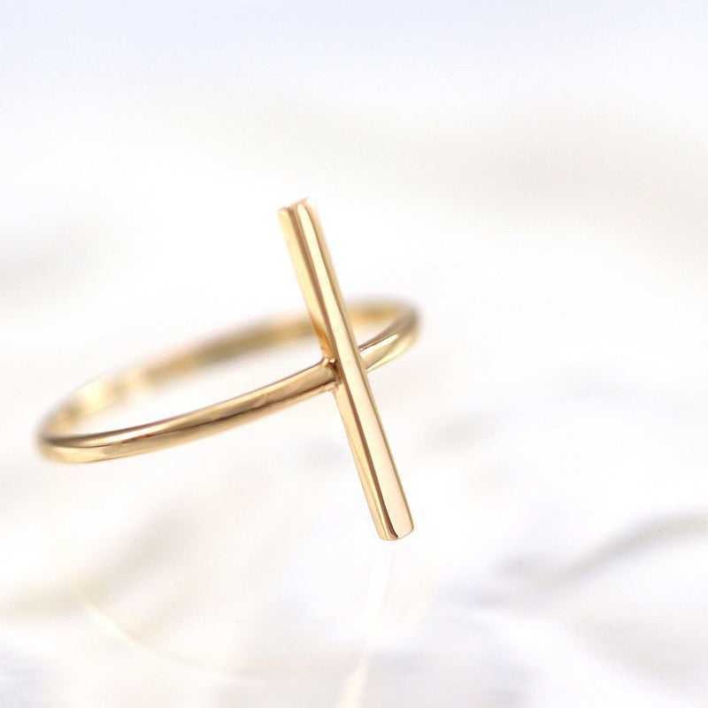 K10YG バーモチーフ ピンキーリング_13