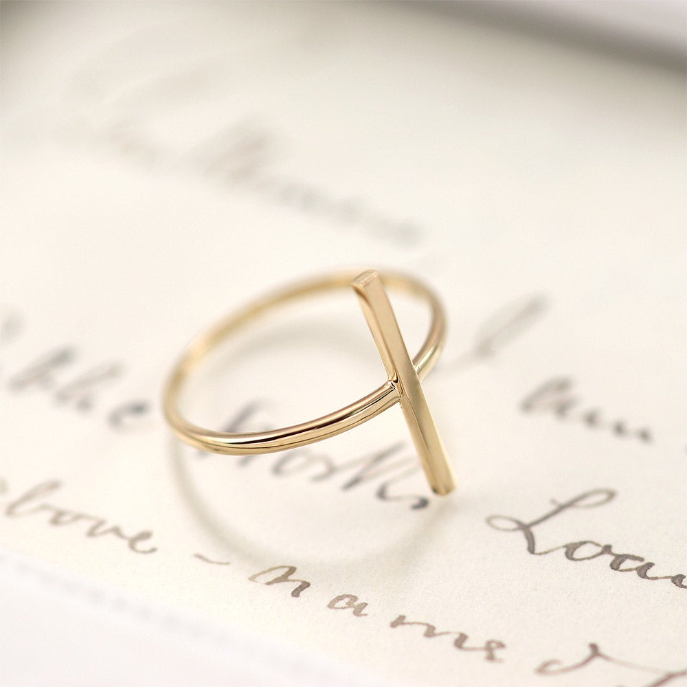 K10YG バーモチーフ ピンキーリング_15