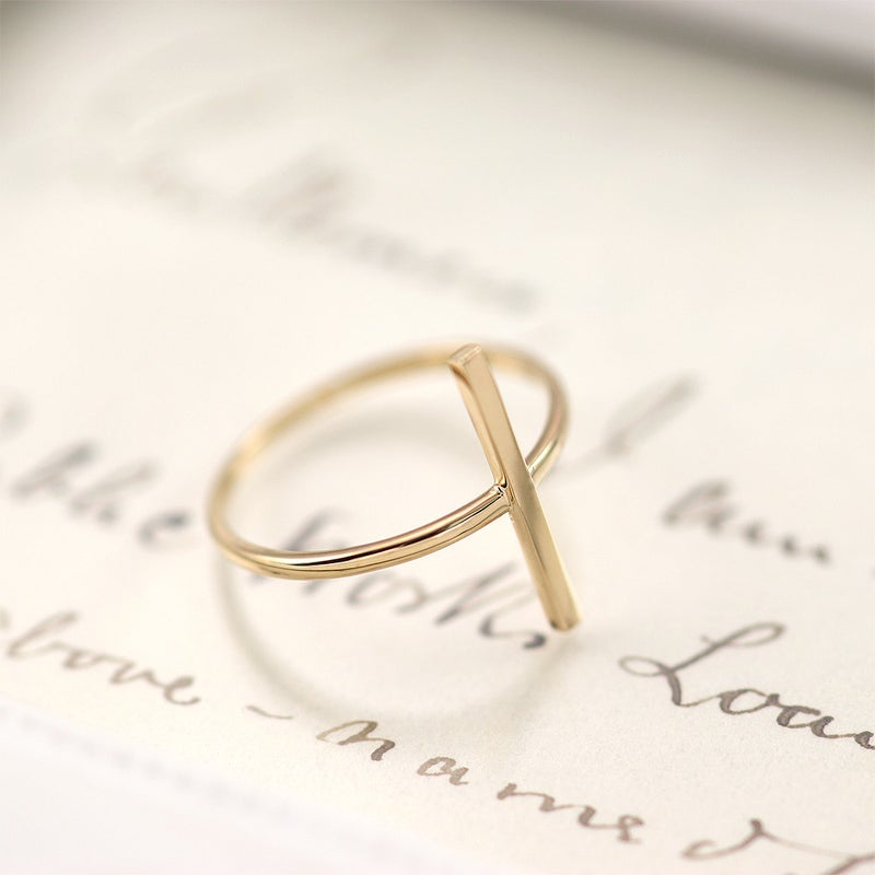 K10YG バーモチーフ ピンキーリング_15