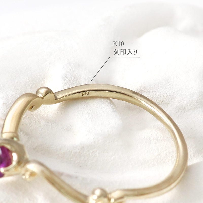 K10YG ロードライトガーネットリング_05