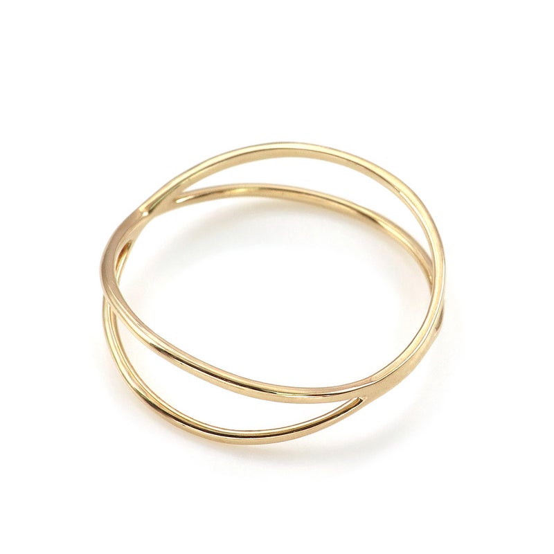 K10YG 交差モチーフ ピンキーリング_13