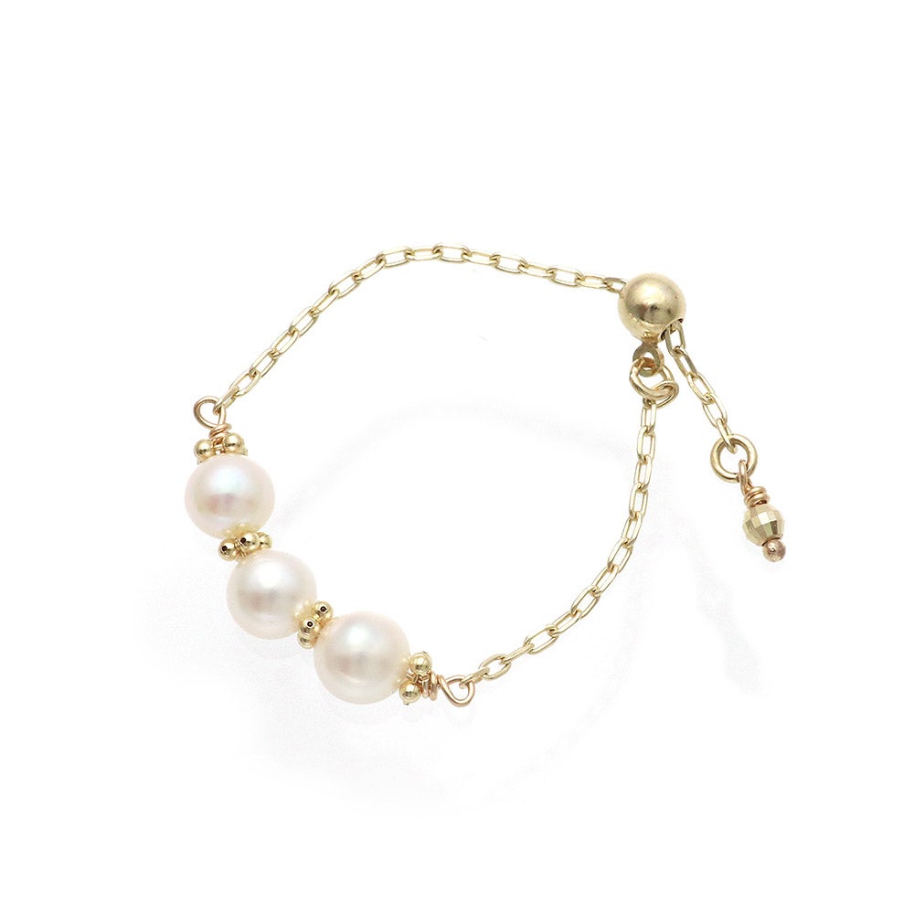 K10YG アコヤ真珠 チェーンリング_03