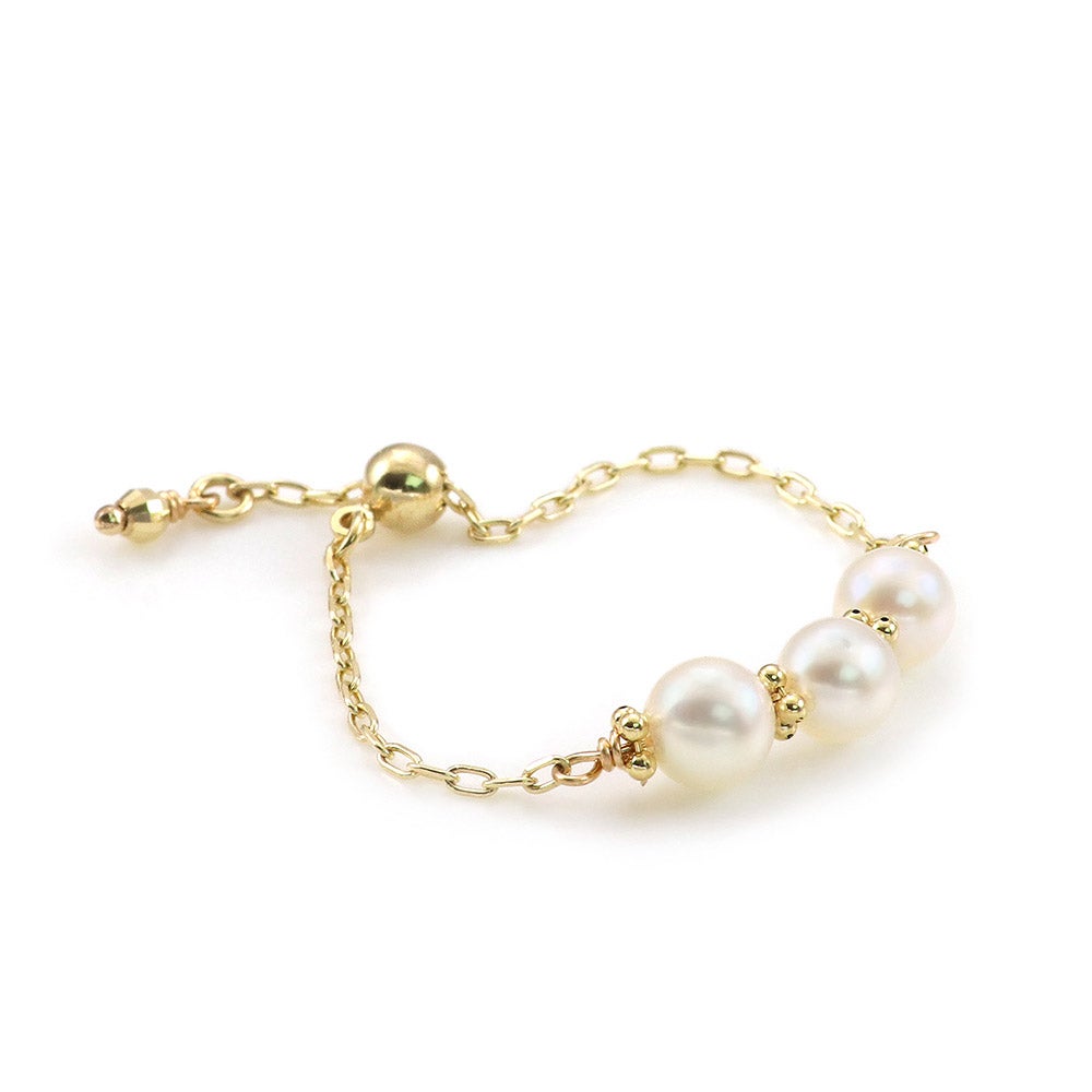 K10YG アコヤ真珠 チェーンリング_09