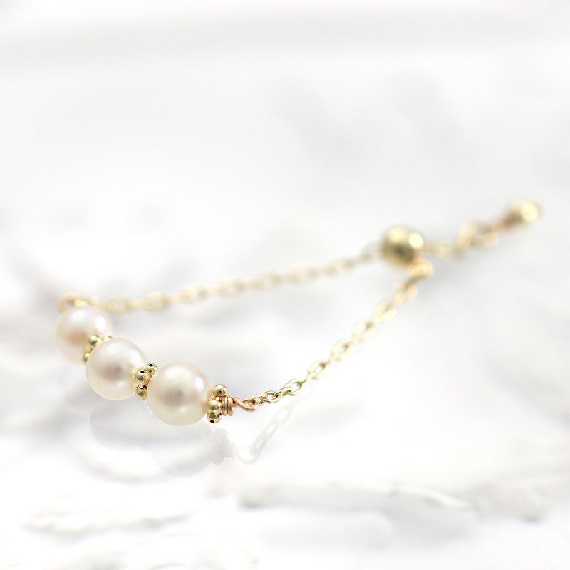 K10YG アコヤ真珠 チェーンリング_10