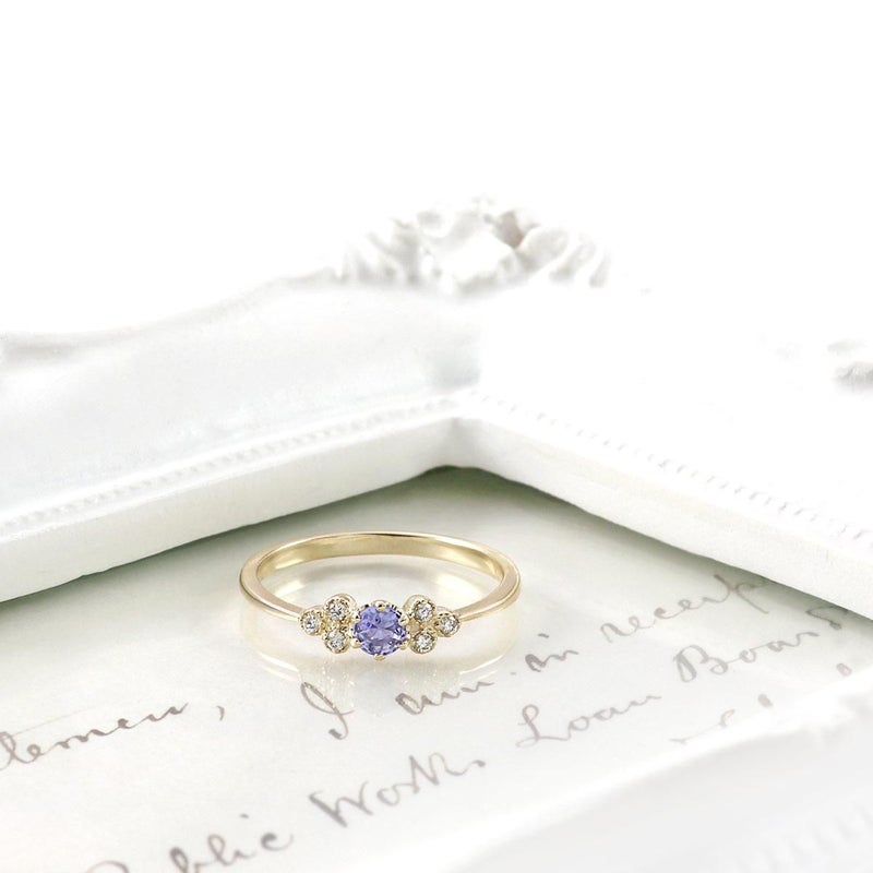 K10YG ダイヤモンド＆タンザナイトリング_03