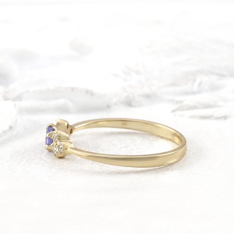 K10YG ダイヤモンド＆タンザナイトリング_09