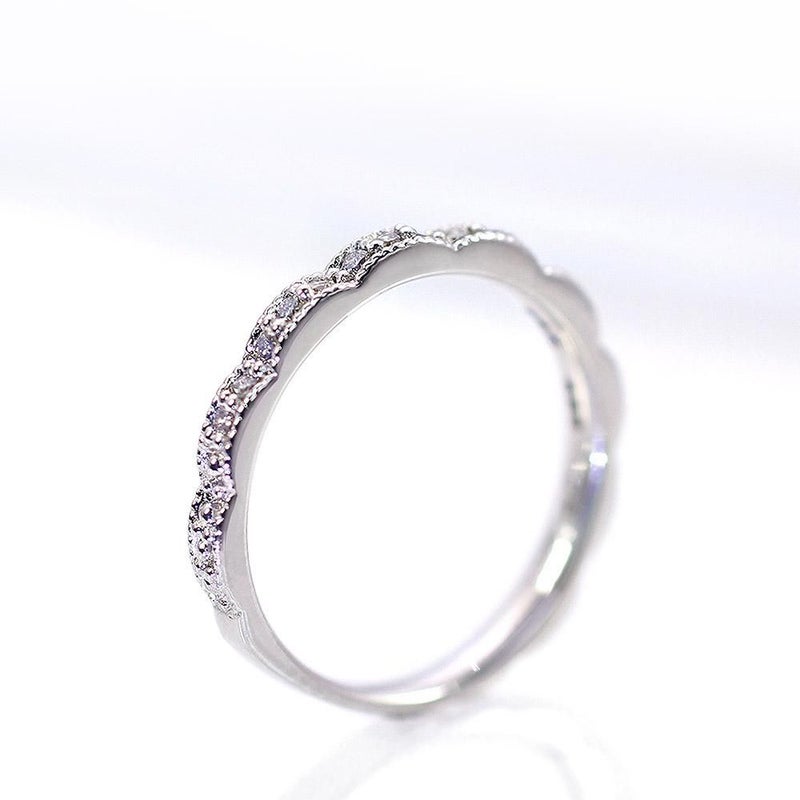 K10WG ダイヤモンド 0.13ct ピンキーリング_03