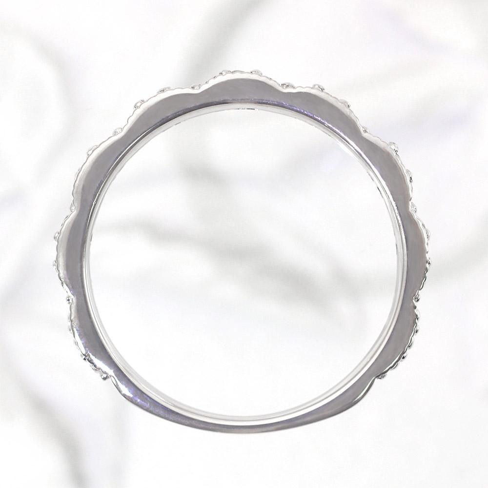 K10WG ダイヤモンド 0.13ct ピンキーリング_11