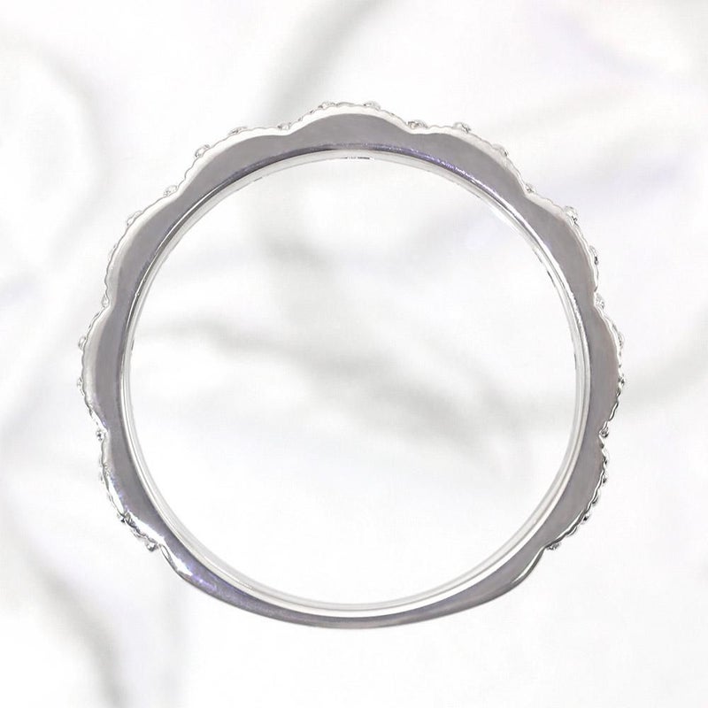 K10WG ダイヤモンド 0.13ct ピンキーリング_11